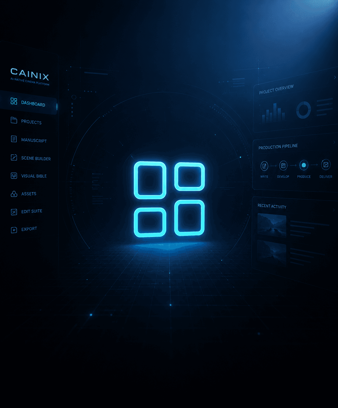 CAINIX platform studio interface