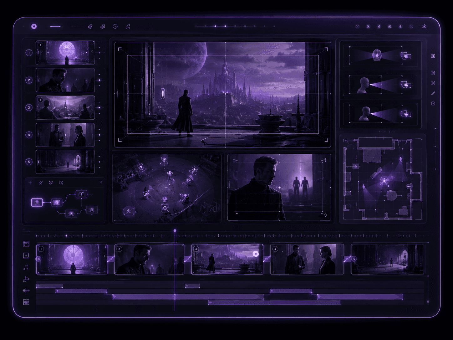 Scene builder workflow visual